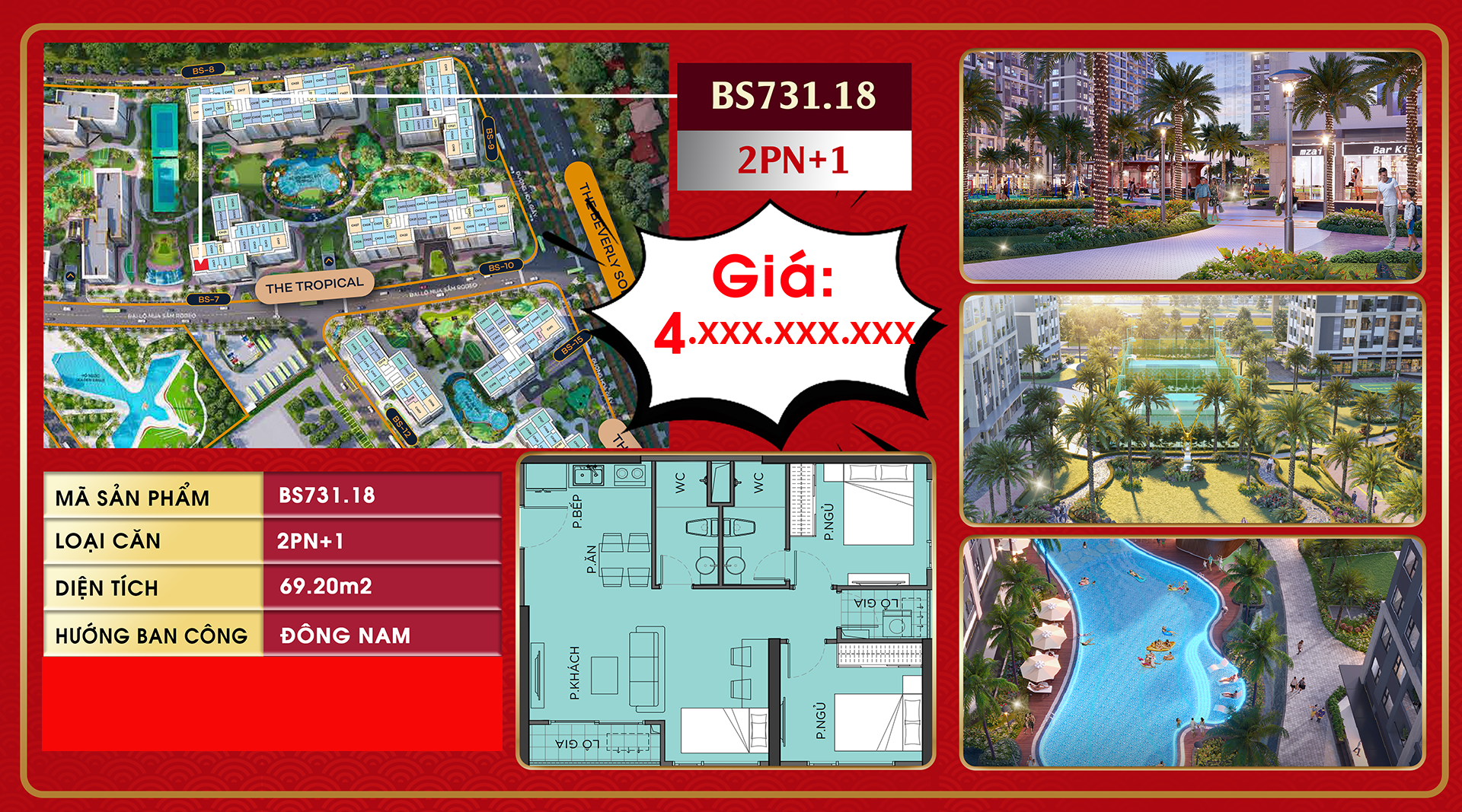 Căn hộ tòa BS-7 phân khu The Beverly Solari từ chủ đầu tư_BS731.18